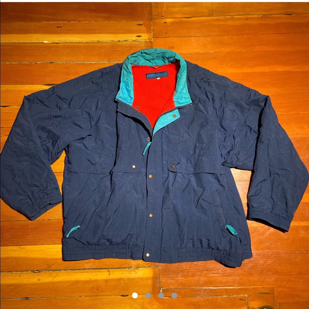 Vintage 80s fleece lined jacket